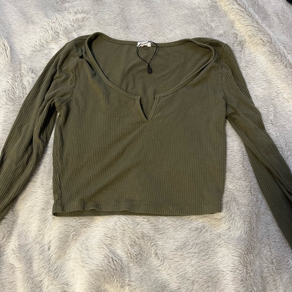 garage long sleeve cropped top - Picture 1 of 4